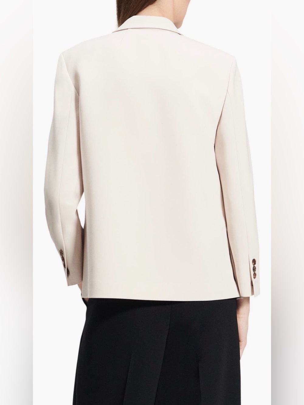 NWT Theory Staple relaxed blazer admiral crepe size 8 TUMI - Picture 2 of 4